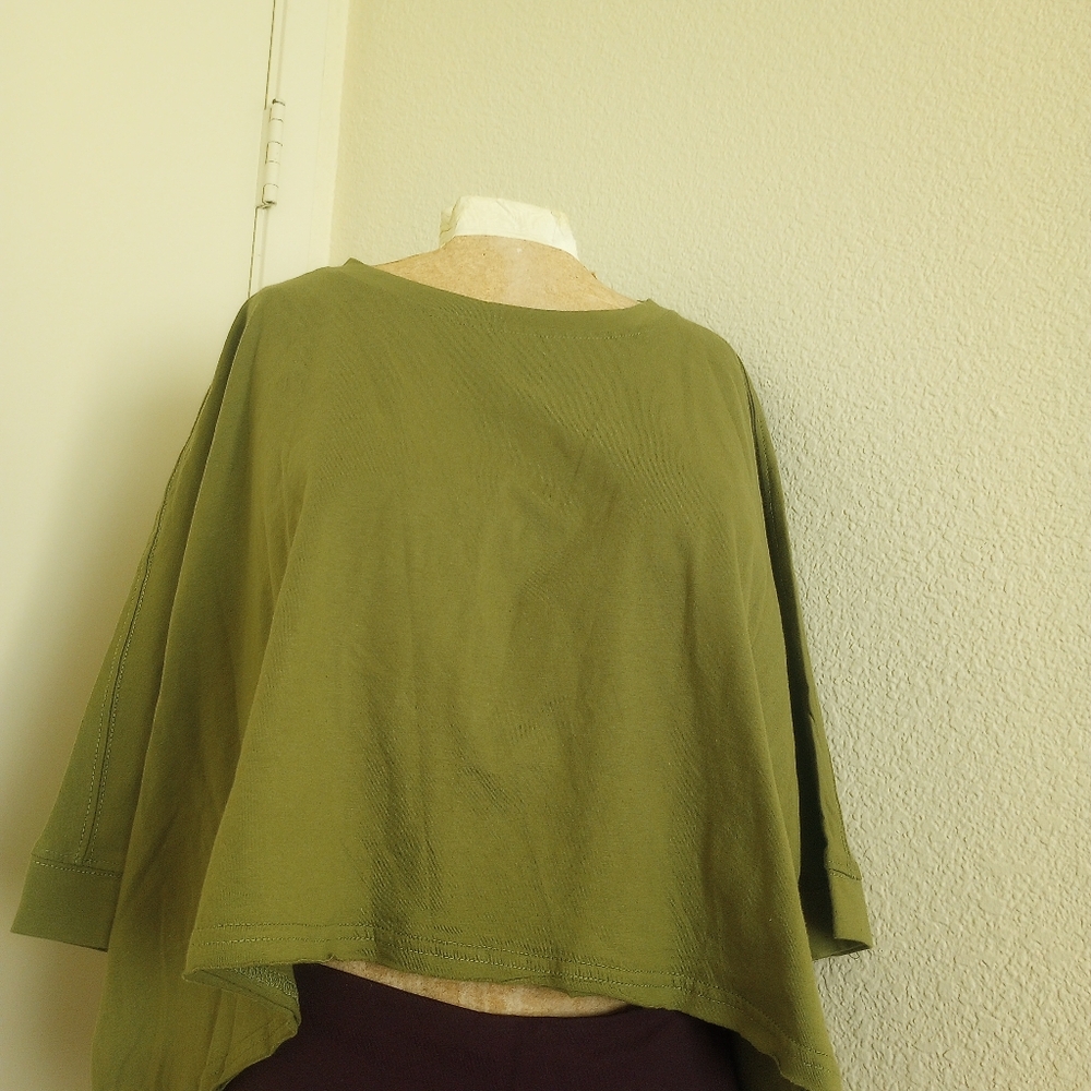 Olive Green Oversized Top